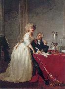 Jacques-Louis David Portrait of Antoine Laurent Lavoisier and his wife ( china oil painting reproduction